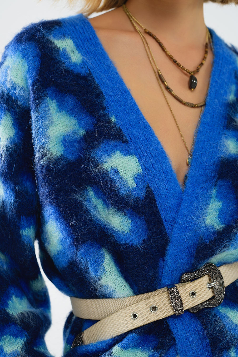 Cardigan Mavi