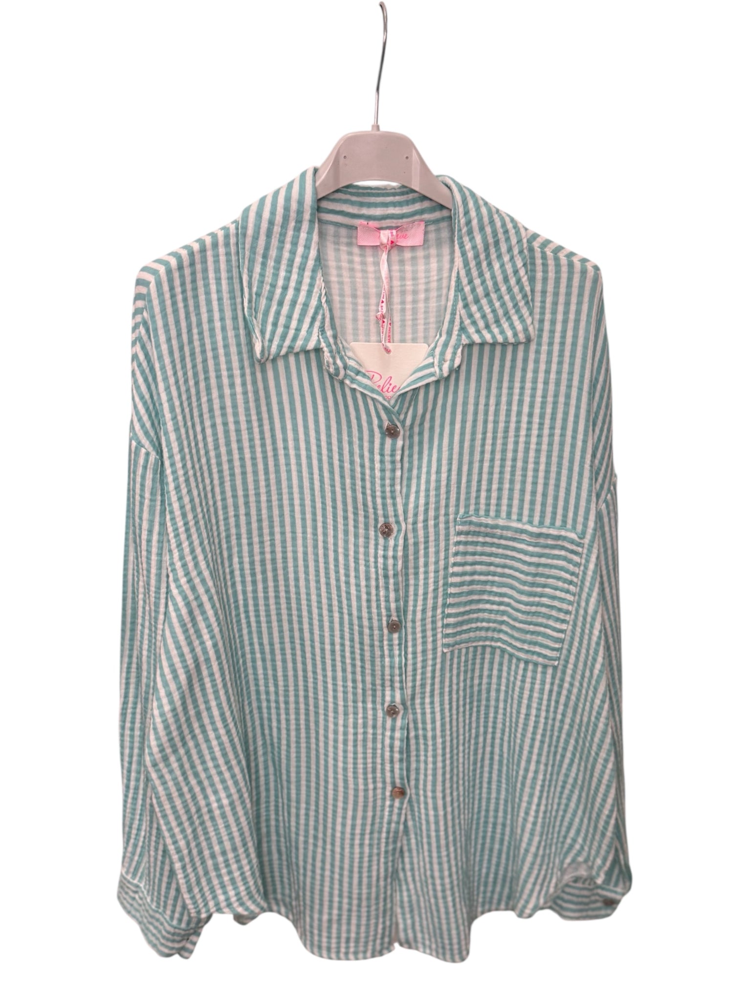 Musselin Bluse gestreift