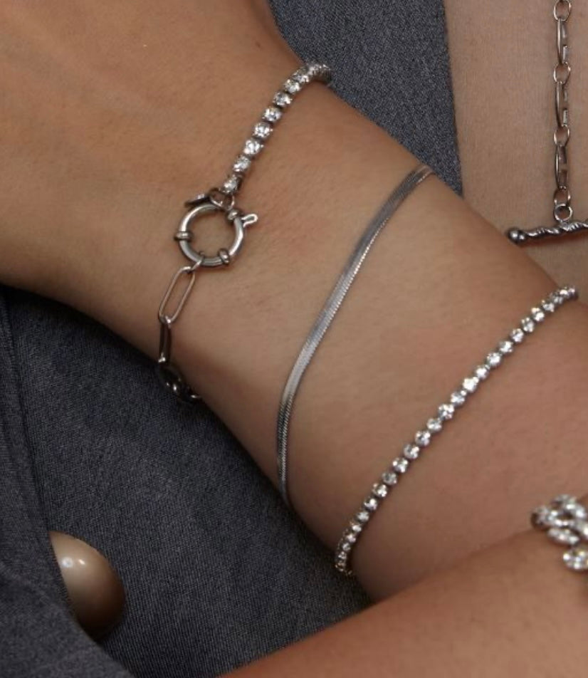 Schlangenarmband aus Edelstahl