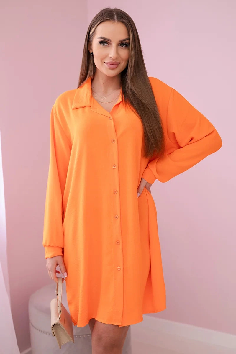 Blusenkleid orange